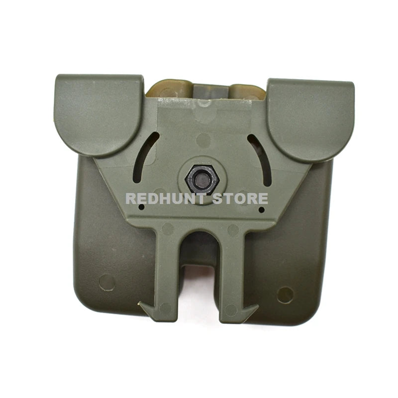 Tactical Double Magazine Holster Universal 9mm .40 Caliber Stack Mag Holder with 1.5 2 Inches Belt