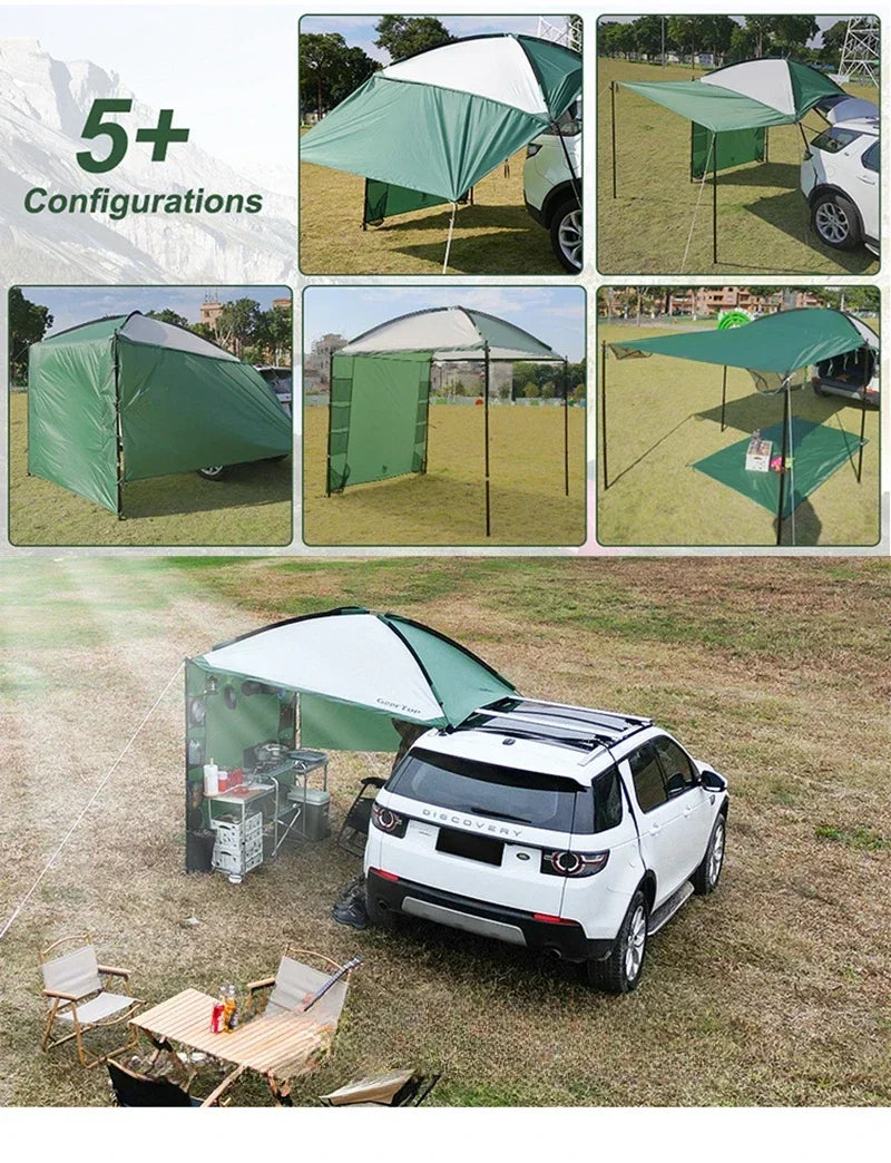 Arrival Car Side Canopy Outdoor Camping Vehicle Screen Large Triangular