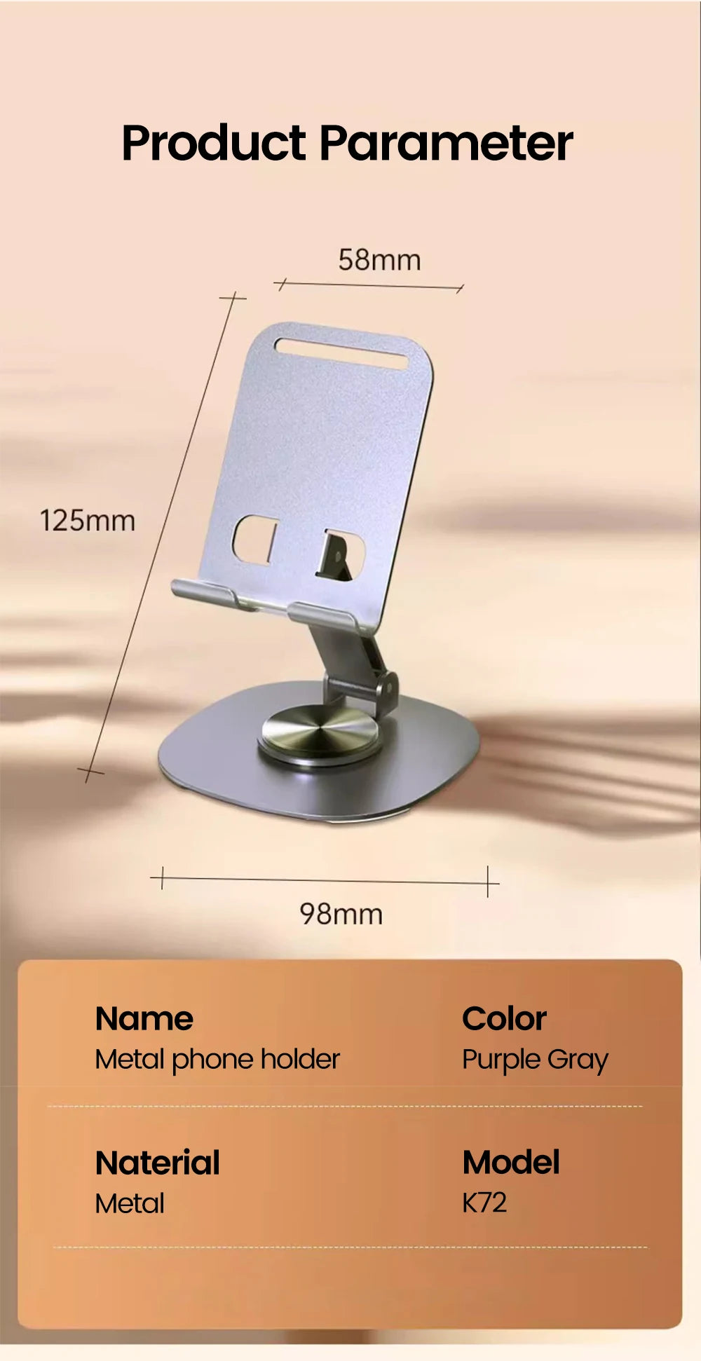 Olaf Draaibare Tafel Mobiele Telefoonhouder Ondersteuning Desktopstandaard Voor iPad Samsung