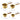8Pcs Stainless Steel Measuring Cup Gold plated Measuring Spoon Acacia Wood