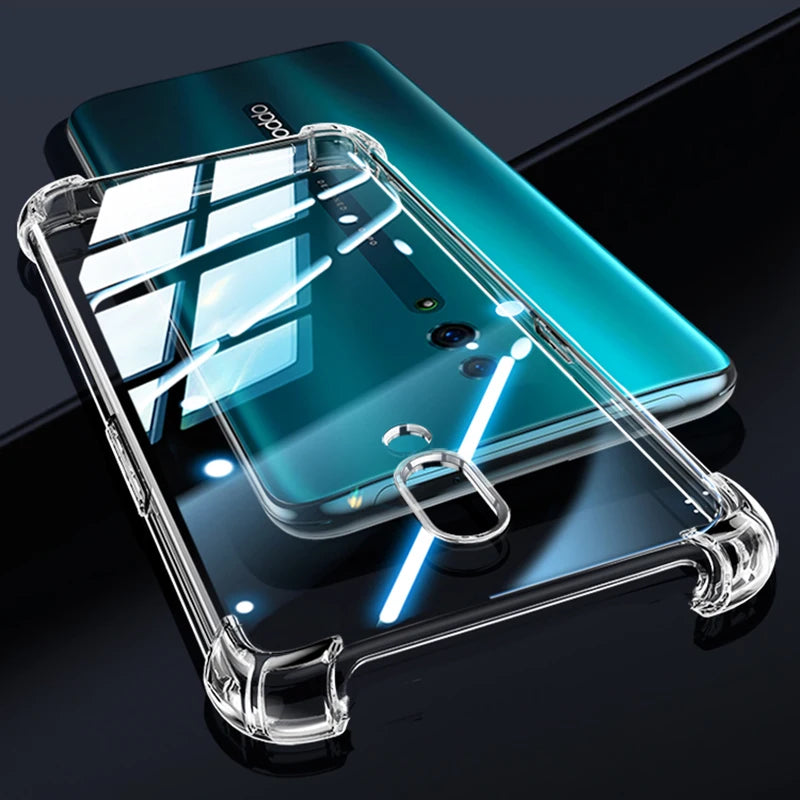Transparent TPU Silicone Soft Phone Case for Oppo Reno2 Z F Reno 2 2Z 2F 10X