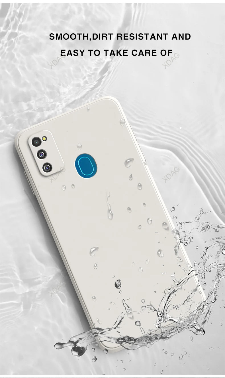 Klassieke, hoogwaardige hoes voor Samsung Galaxy M21 6.4 SM M215f SM M215f DS SM