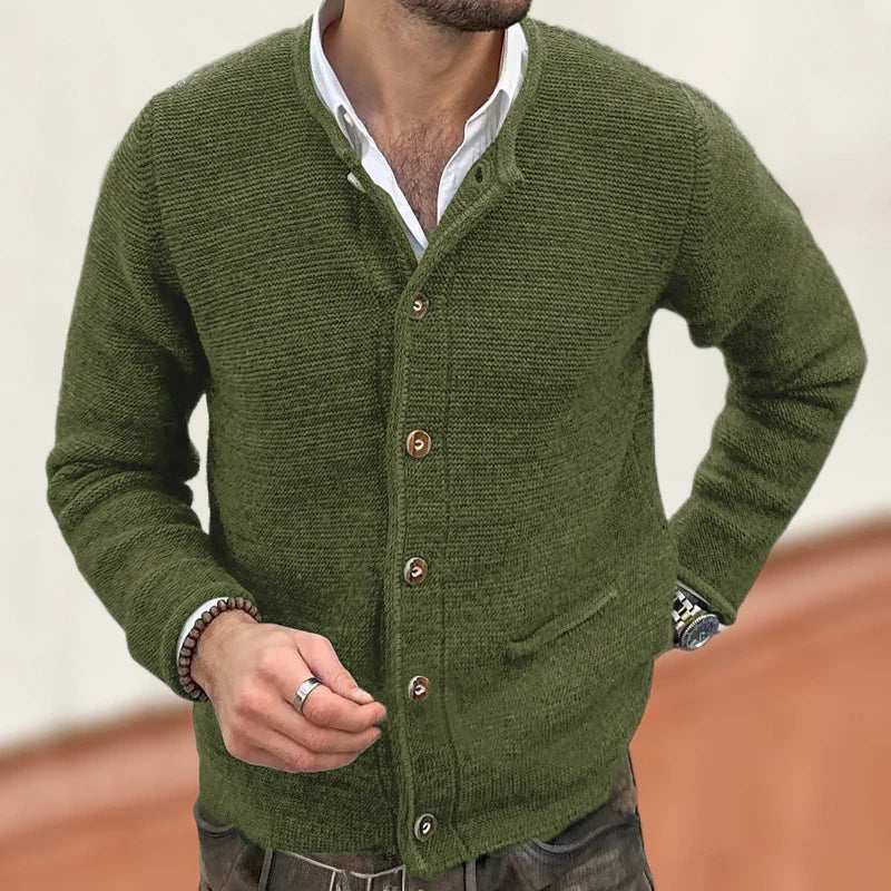 Casual Long Sleeve Slim Knitting Sweater Mens Cardigans Fall Winter Fashion