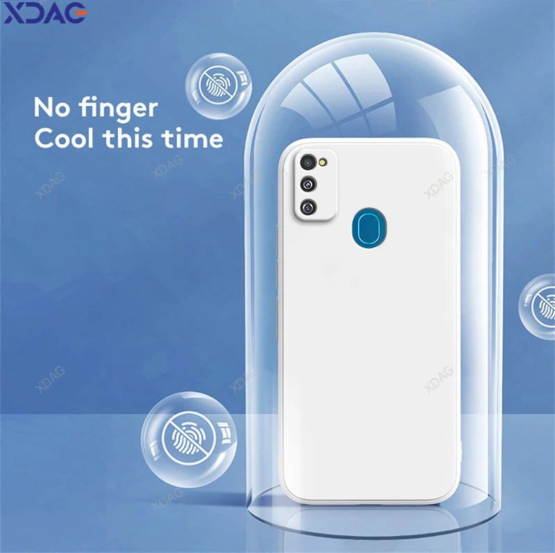 Klassieke, hoogwaardige hoes voor Samsung Galaxy M21 6.4 SM M215f SM M215f DS SM