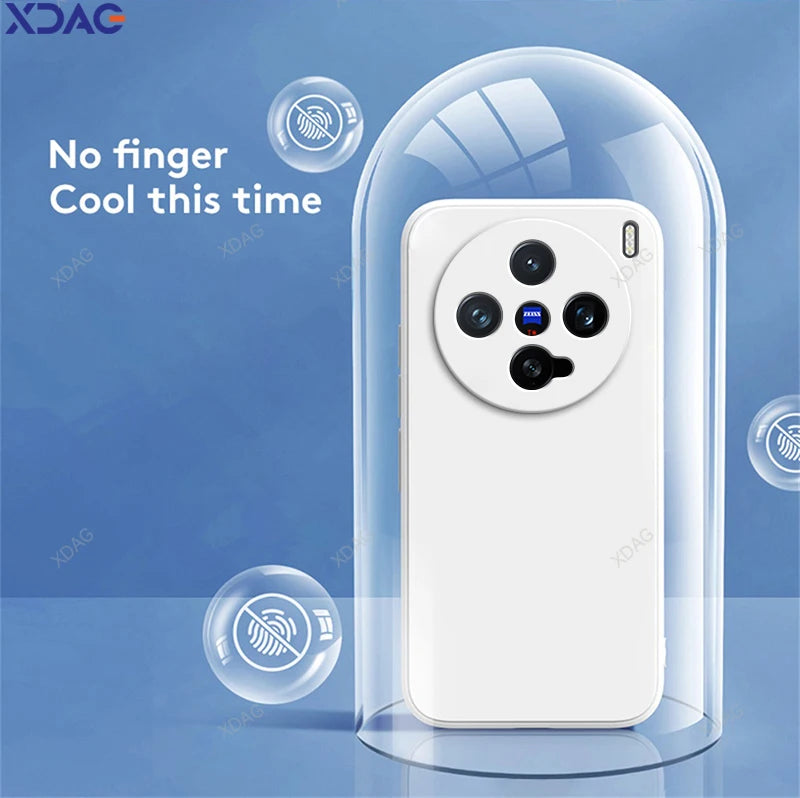 Eenvoudige telefoonhoes voor Vivo X200 Pro Mini 5G 6.31 Hoogwaardige vloeibare siliconen