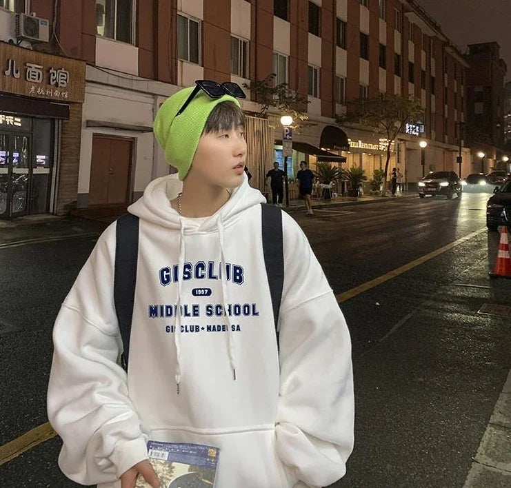 Sweatshirts For Man Hoodies Graphic Hip Hop Hooded White Men s Clothing