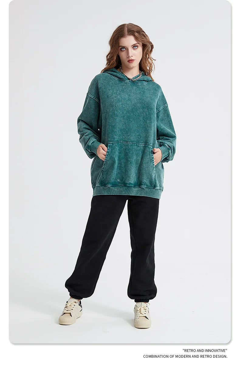 Bornladies Retro Verdikte Hoodie Mode Warme Trui 100% Katoen Dames Trend