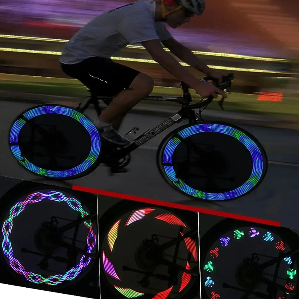 Fietswielverlichting Spaakverlichting Waterdicht Schokinductie Kleurrijke Fietsspaakverlichting