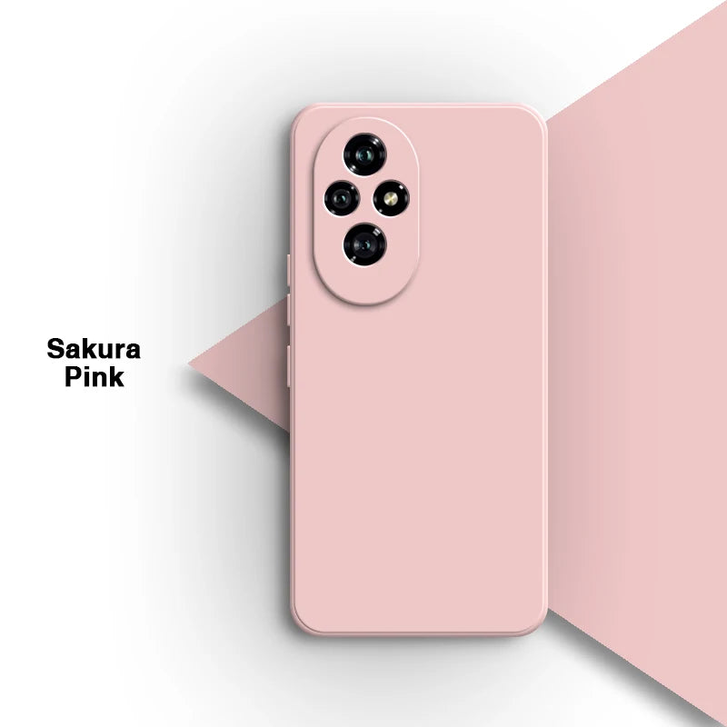 Eenvoudige telefoonhoes voor Honor 200 Pro 200Pro 5G, eenvoudig schokbestendig, vierkant, vloeistofbestendig