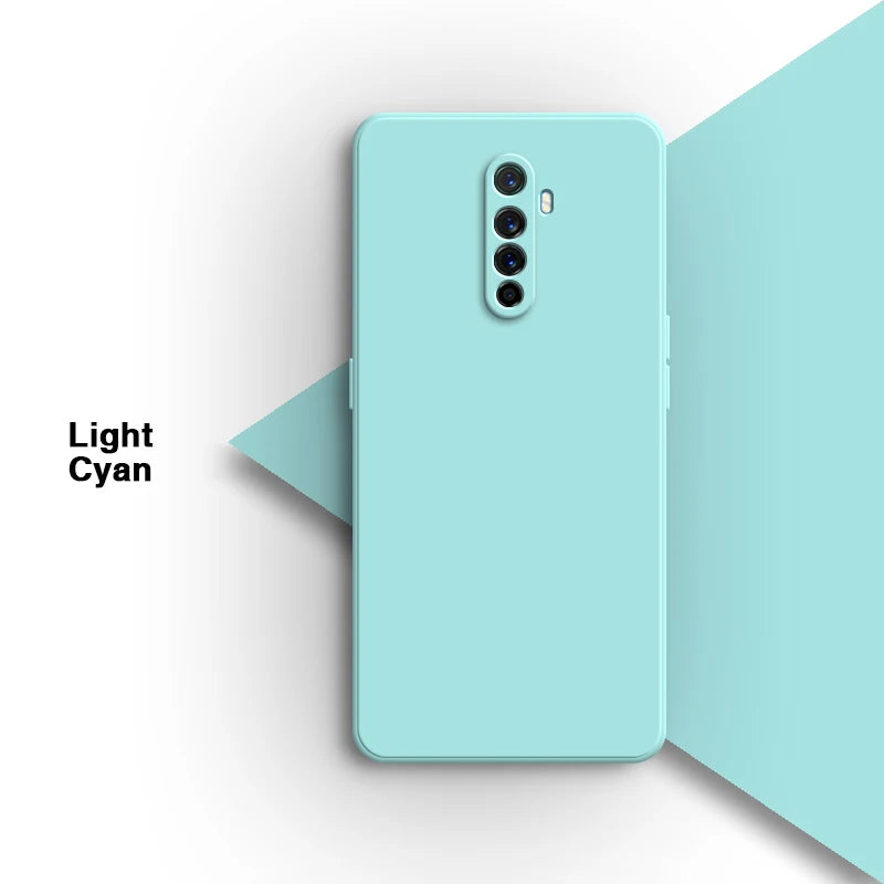 Vloeibare siliconen achterkant voor de Oppo Realme X2 Pro X2Pro 6.5 Rmx1931-lens