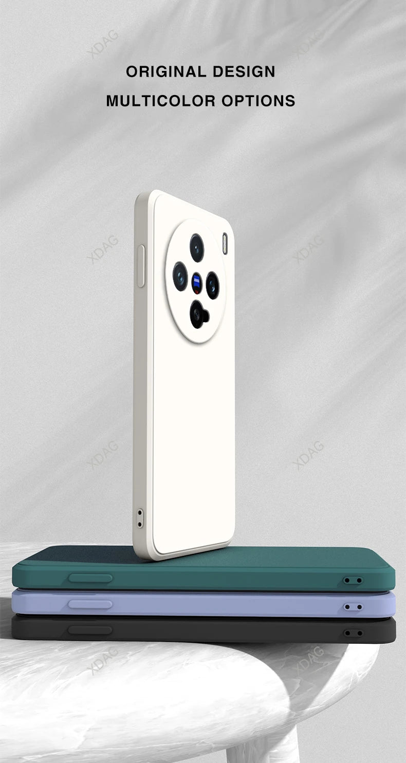 Eenvoudige telefoonhoes voor Vivo X200 Pro Mini 5G 6.31 Hoogwaardige vloeibare siliconen