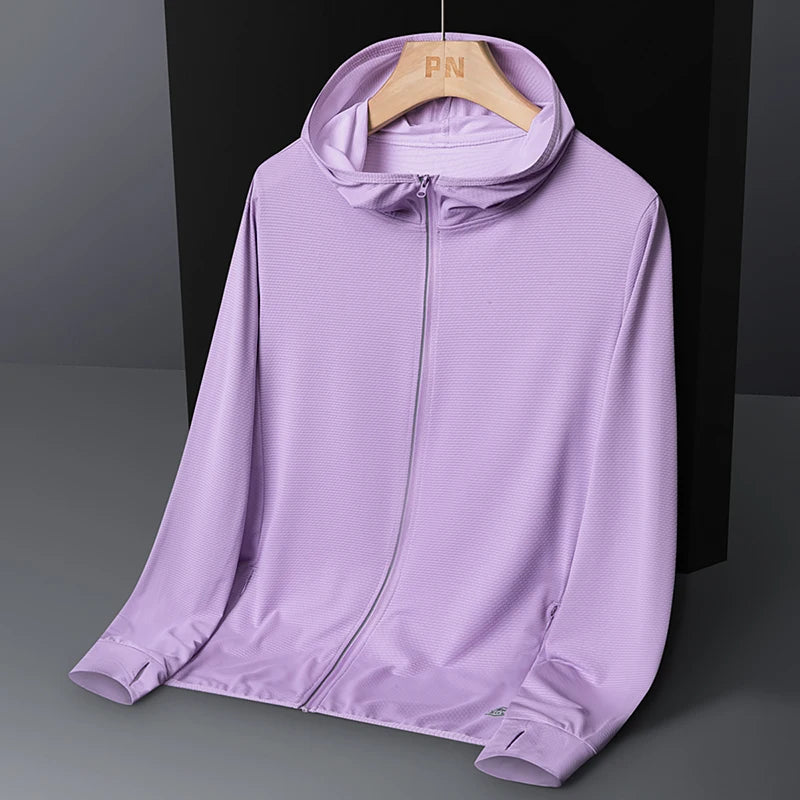 Ademende Ice Silk-zonnebrandkleding voor heren en dames, UV-bestendig, buitensporten