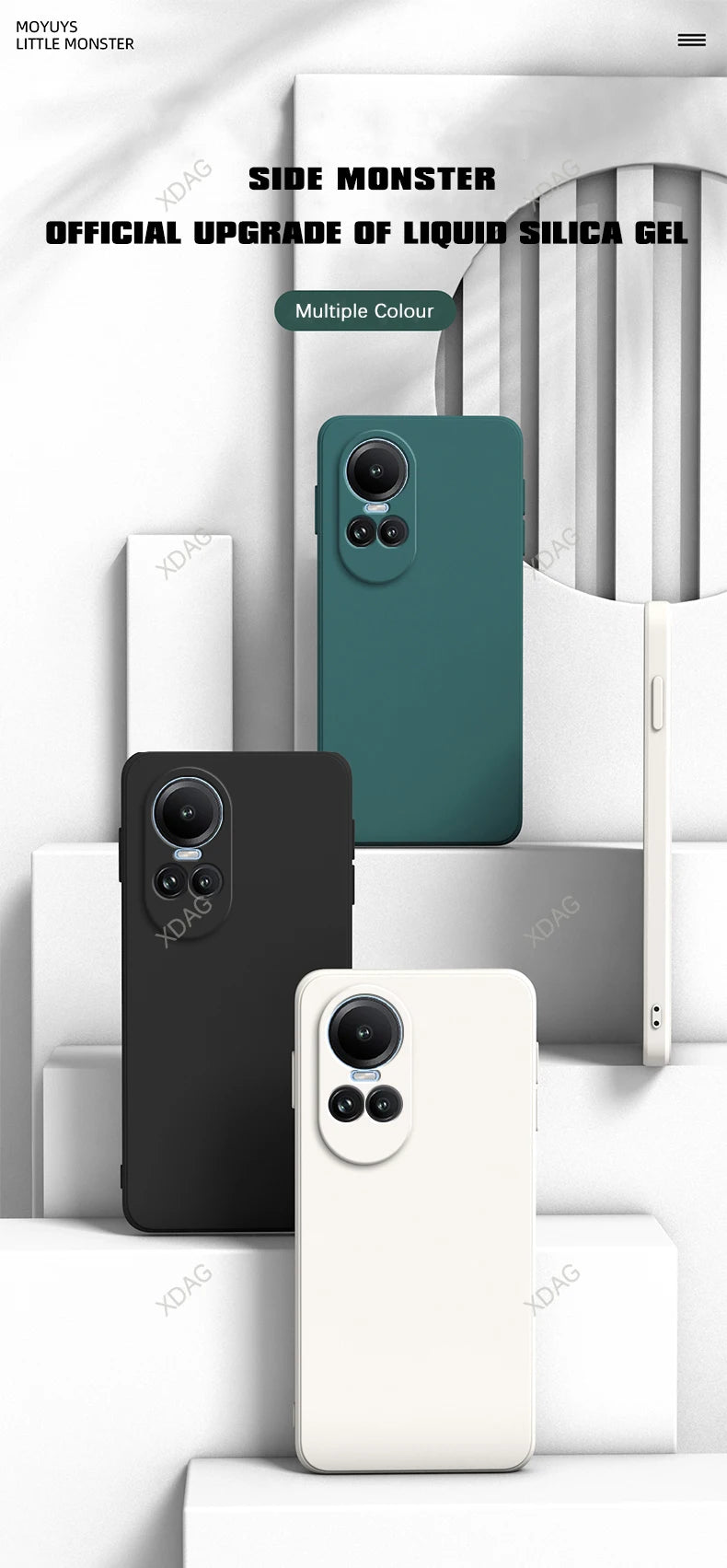 Interne, vlokken telefoonhoes voor Oppo Reno 10 Reno10 Pro 10Pro 5G Global