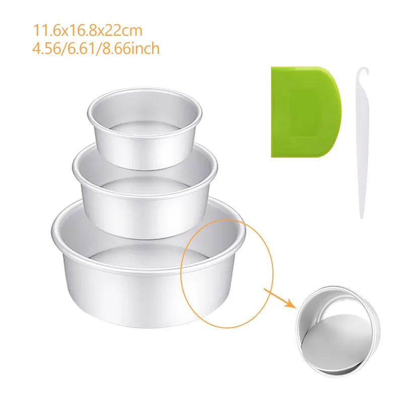 Vaste losse bodem ronde cakevorm aluminium cakevorm 4 6 8 9 10 inch cake
