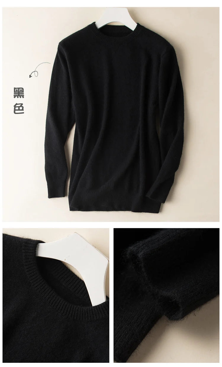 Classic Pullover V Neck Sweater Men Autumn Winter Cashmere Cotton Blend Warm Jumper Clothes Pull
