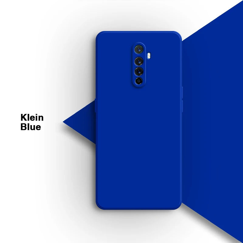 Vloeibare siliconen achterkant voor de Oppo Realme X2 Pro X2Pro 6.5 Rmx1931-lens