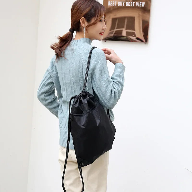 Lightweight Drawstring Sports Bag Large Capacity Basketball Bag Football Bag Outdoor Sports Portable