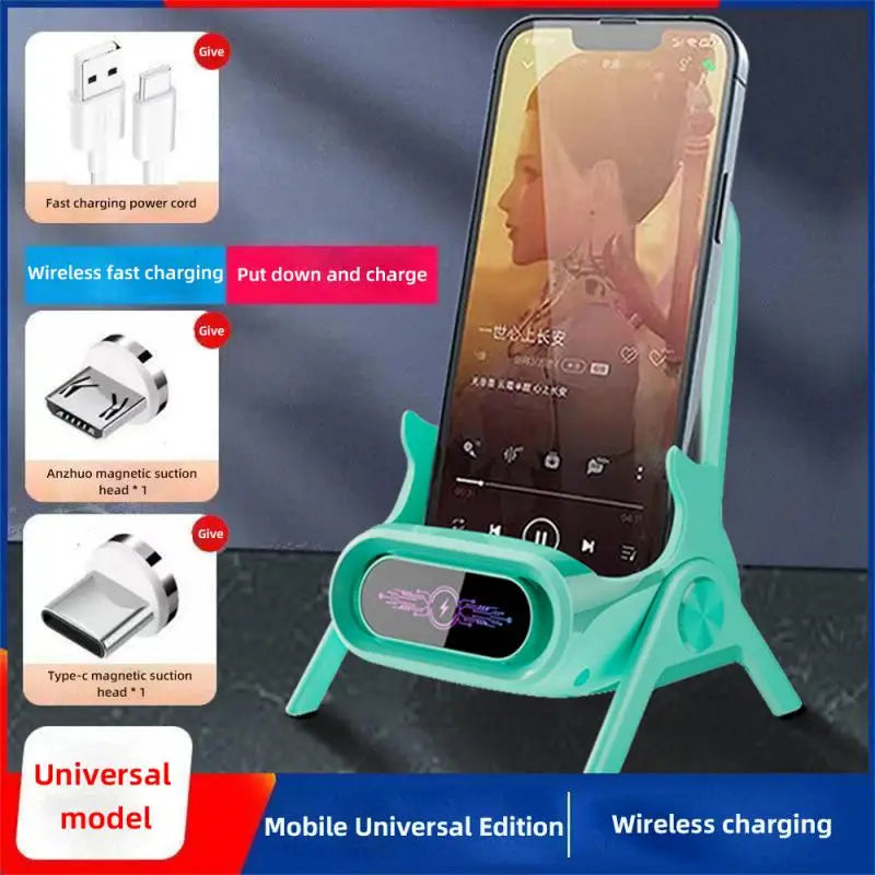 Draadloze snelladers voor op het bureau, universele snellaadbeugel voor mobiele telefoons