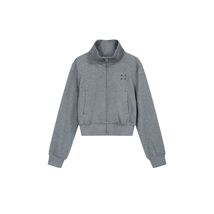 Coltruien voor dames, effen ritsontwerp, chique Koreaanse stijl, eenvoudig