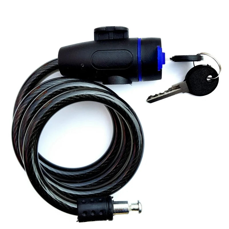Zwaar motorfietskettingslot 80 cm metalen antidiefstalfietsslot met 2 sleutels voor