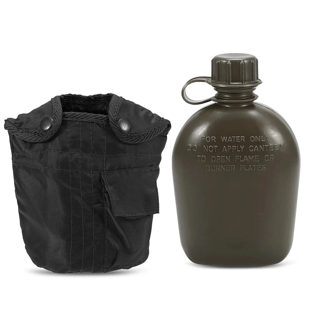 1L Grote capaciteit Waterkoker Buiten Camouflage Militaire Kantine Fles