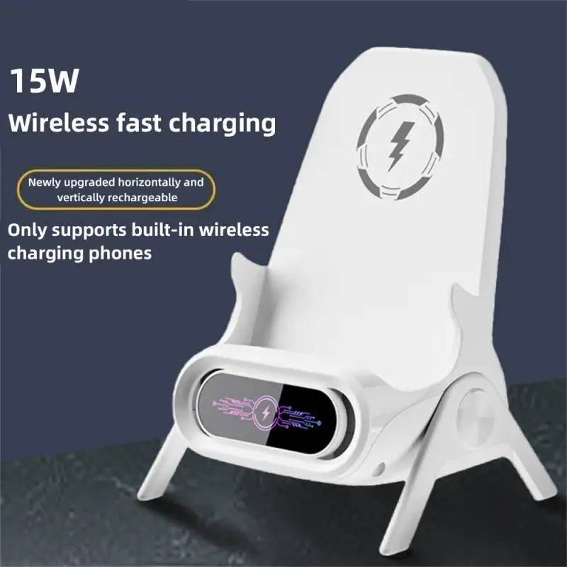 Draadloze snelladers voor op het bureau, universele snellaadbeugel voor mobiele telefoons