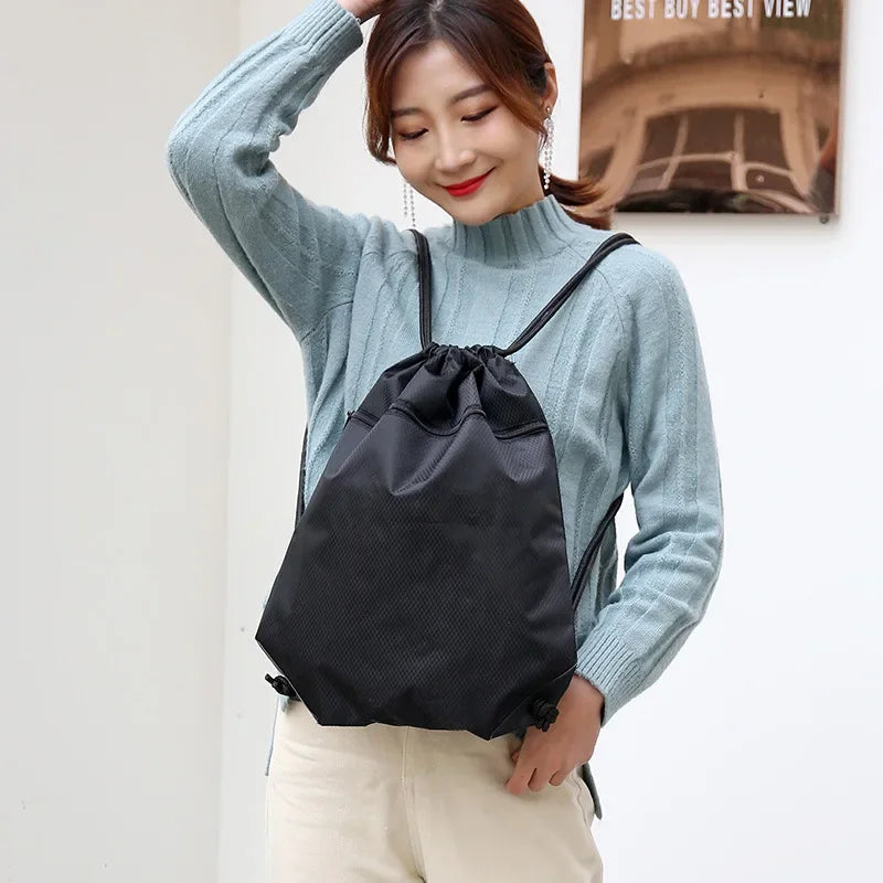 Lightweight Drawstring Sports Bag Large Capacity Basketball Bag Football Bag Outdoor Sports Portable