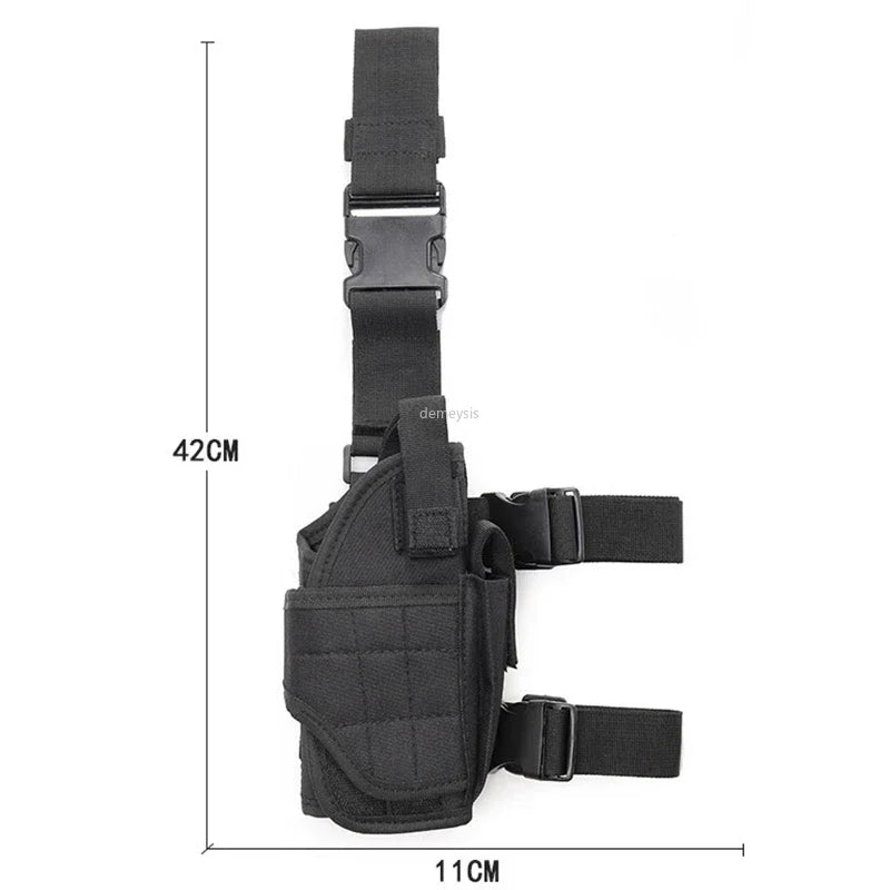 Universal Drop Leg Gun Holster Right Handed Tactical Thigh Pistol Bag Pouch Legs Harness for All