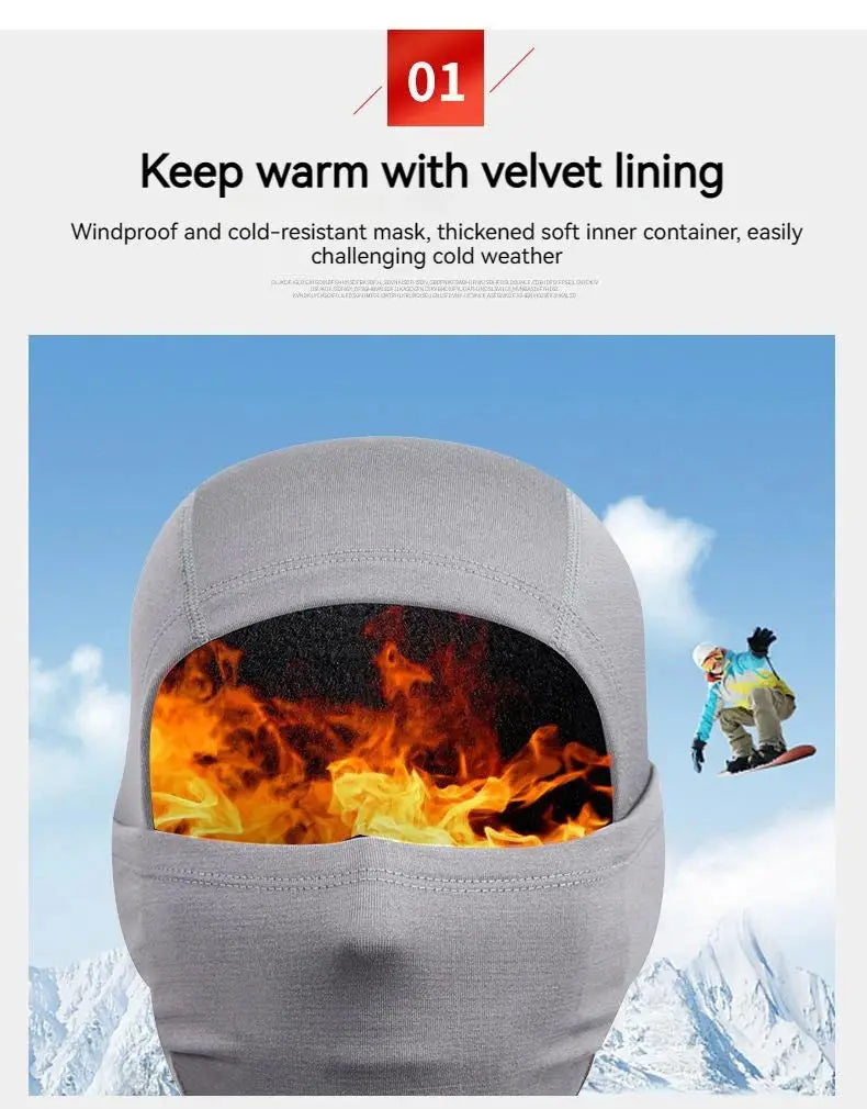 Caps Fiets Balaclava Gezichtsmasker UV-bescherming voor Mannen Vrouwen Motorfiets