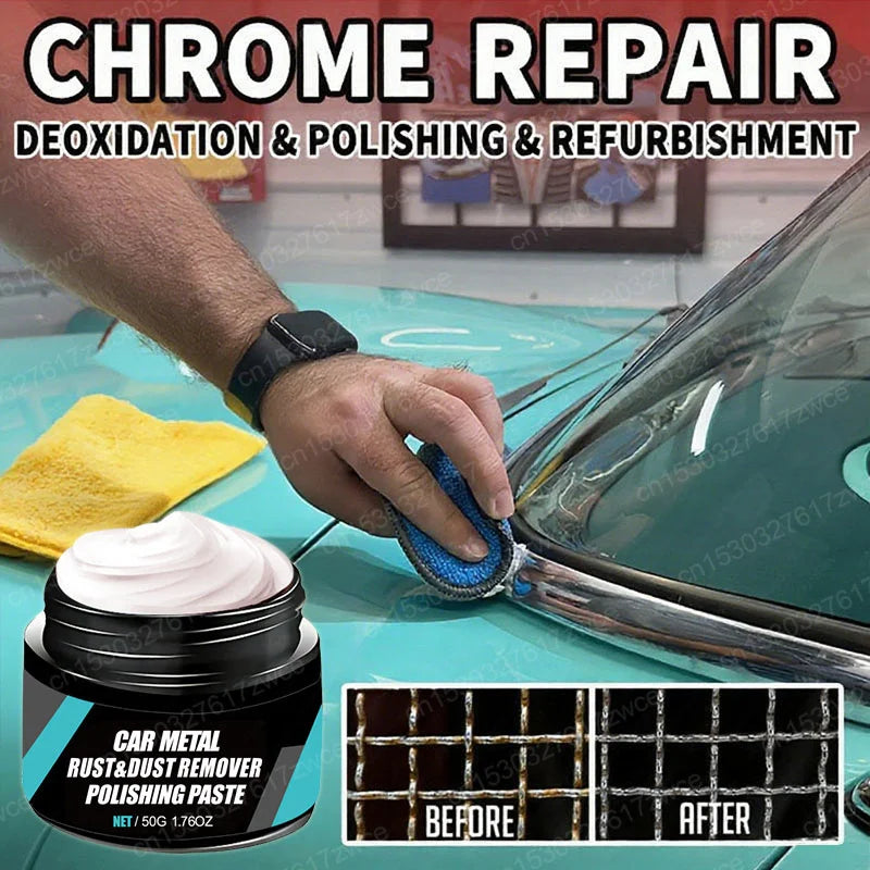Motorcycle Metal Rust & Wheel Hub Rust Scratch Repair Wax Agent Car Metal