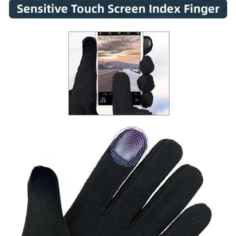 Warme winterhandschoenen van polarfleece, handschoenen voor koud weer, touchscreen voor dames en heren