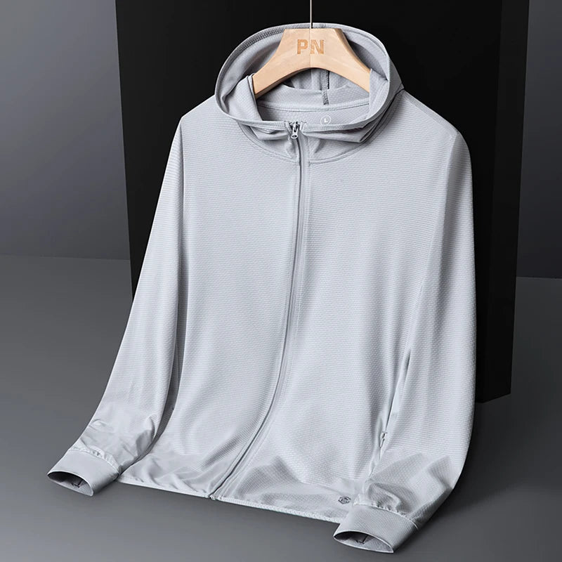 Ademende Ice Silk-zonnebrandkleding voor heren en dames, UV-bestendig, buitensporten