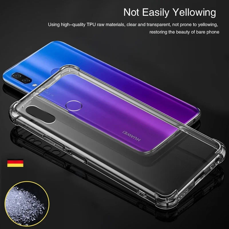 Airbag zachte siliconen telefoonhoes voor Huawei Nova3 Nova 3 3i 3E 2s 2i 2 Plus