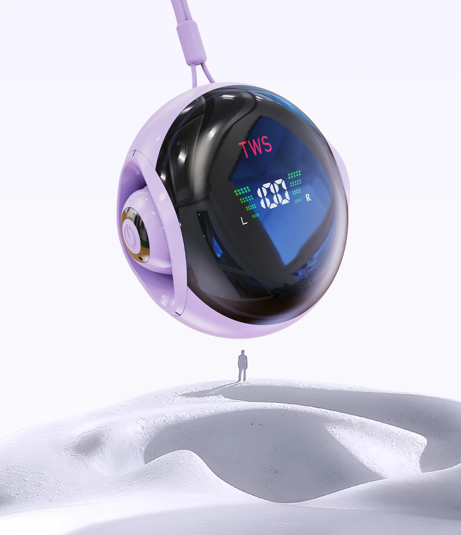 Hanging Rope Bluetooth Earphones With Dual Ear Ultra Small And Mini Semi In
