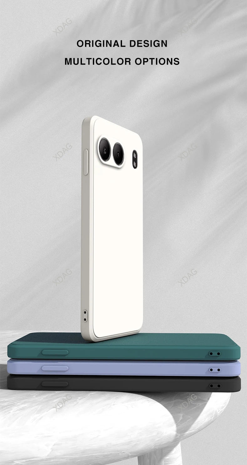 Eenvoudige vloeibare siliconen hoes voor OnePlus Nord 4 5G 6.74 Cph2663 lens