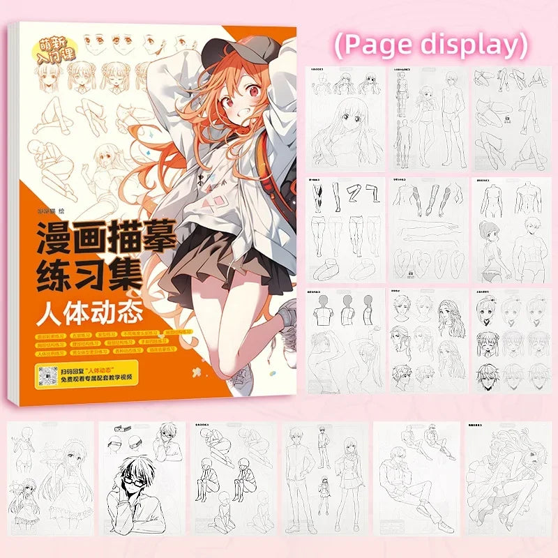 Cartoon Coloring Book Beginner Painting Technique Workbook Comic Manga Images