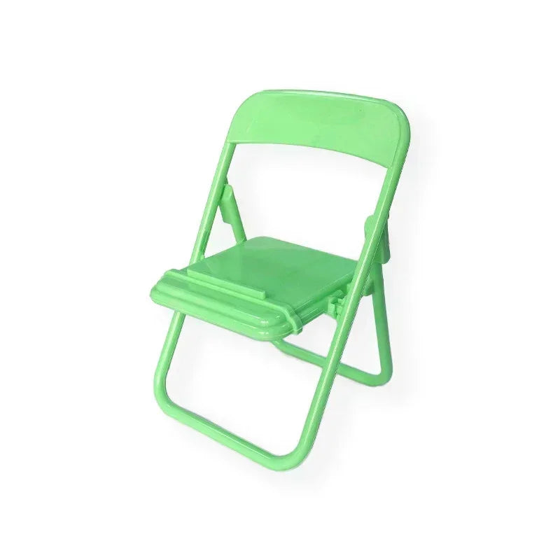 Foldable Mini Phone Holder Desktop Lazy Cellphone Mount Ornament Small Doll