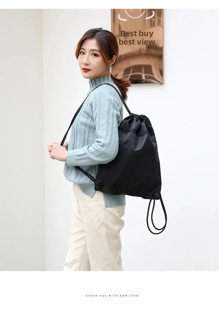 Lightweight Drawstring Sports Bag Large Capacity Basketball Bag Football Bag Outdoor Sports Portable