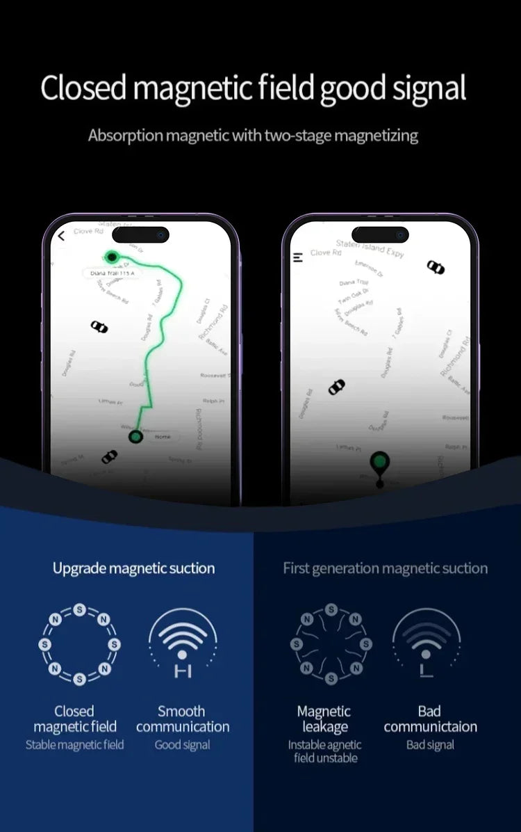 Magnetische auto mobiele telefoonhouder, draadloze oplader voor iPhone 15, 14, 13 en 12
