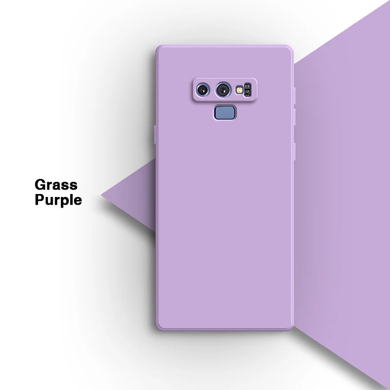 Vierkant vloeibaar siliconen hoesje voor Samsung Galaxy Note9 Note 9 telefoonhoesje Candy