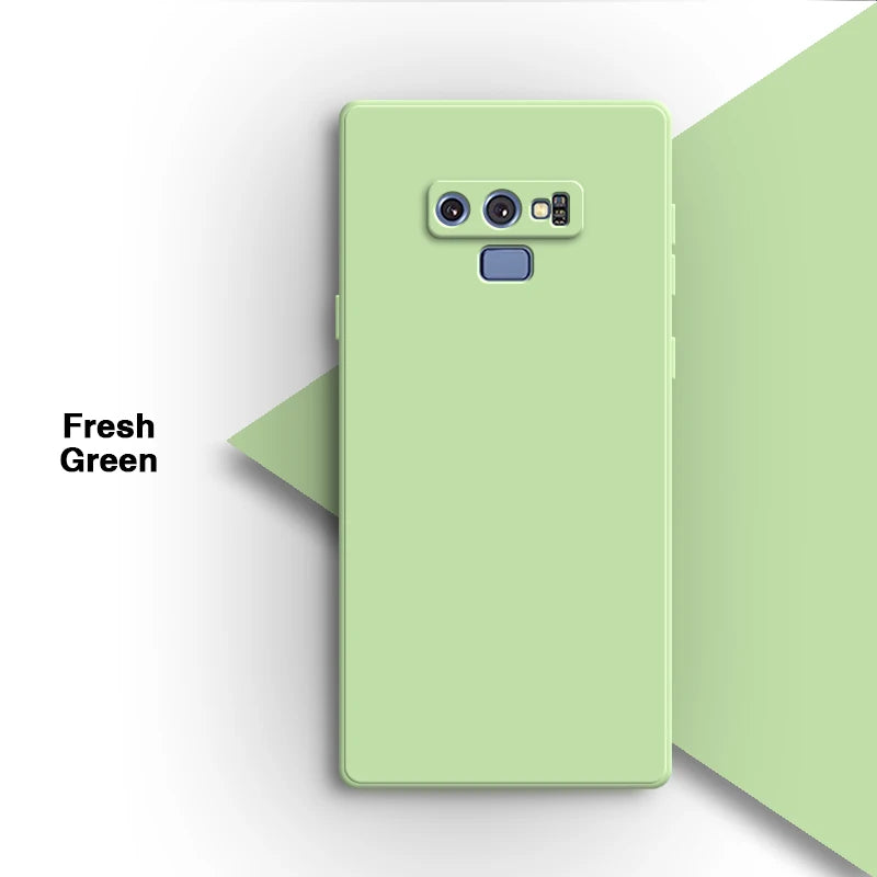 Vierkant vloeibaar siliconen hoesje voor Samsung Galaxy Note9 Note 9 telefoonhoesje Candy