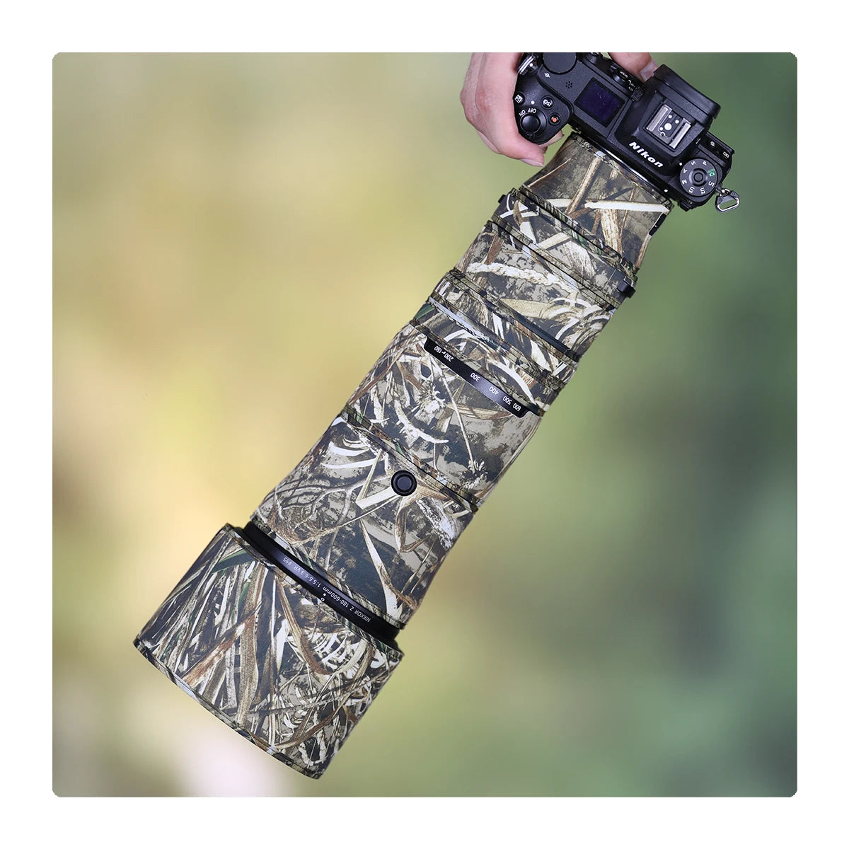 Chasing Birds camouflage lens coat for Nikon Z 180 600 mm F 5.6 6.3 VR