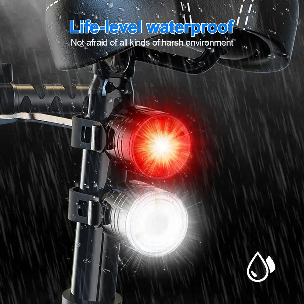 Fietsachterlicht, zaklamp voor fietsen, led, waterdicht