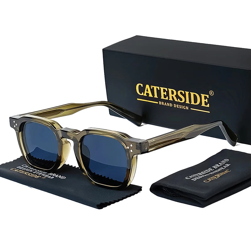 Caterside Retro Punk Men Sunglasses Square Personalized Design Glasses Women s