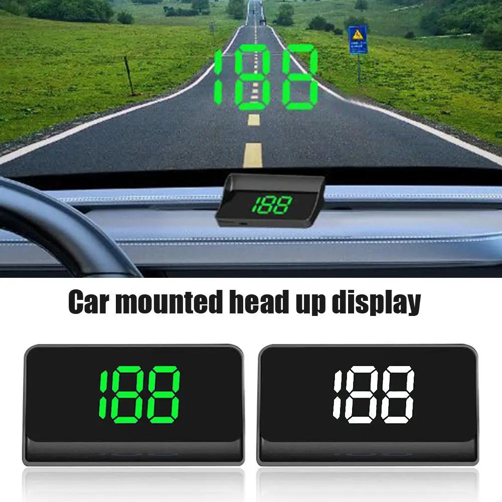 Auto Head-Up HD Display GPS Snelheidsmeter Snelheid KMH Digitale HUD Voorruit