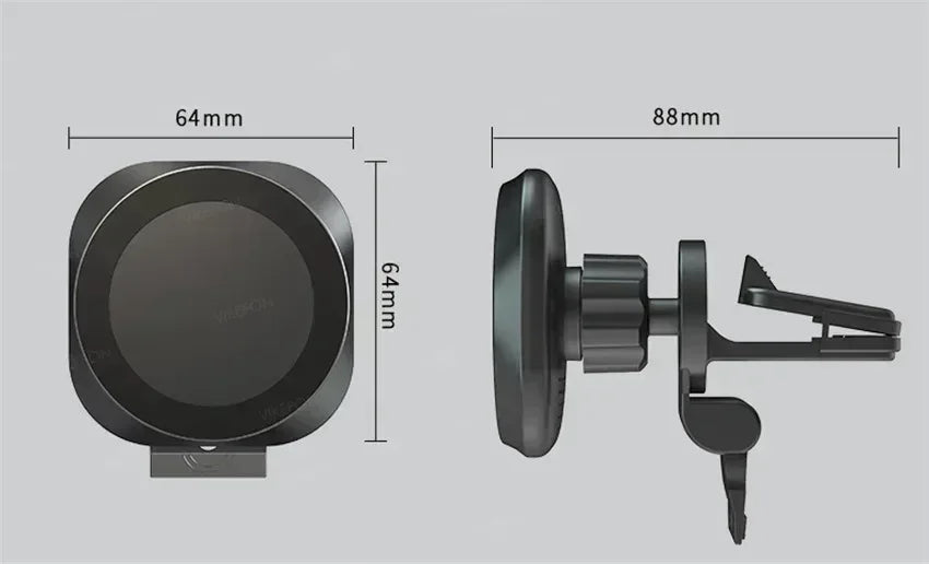 Magnetische draadloze autolader, autotelefoonhouder, autobeugel voor iPhone 16