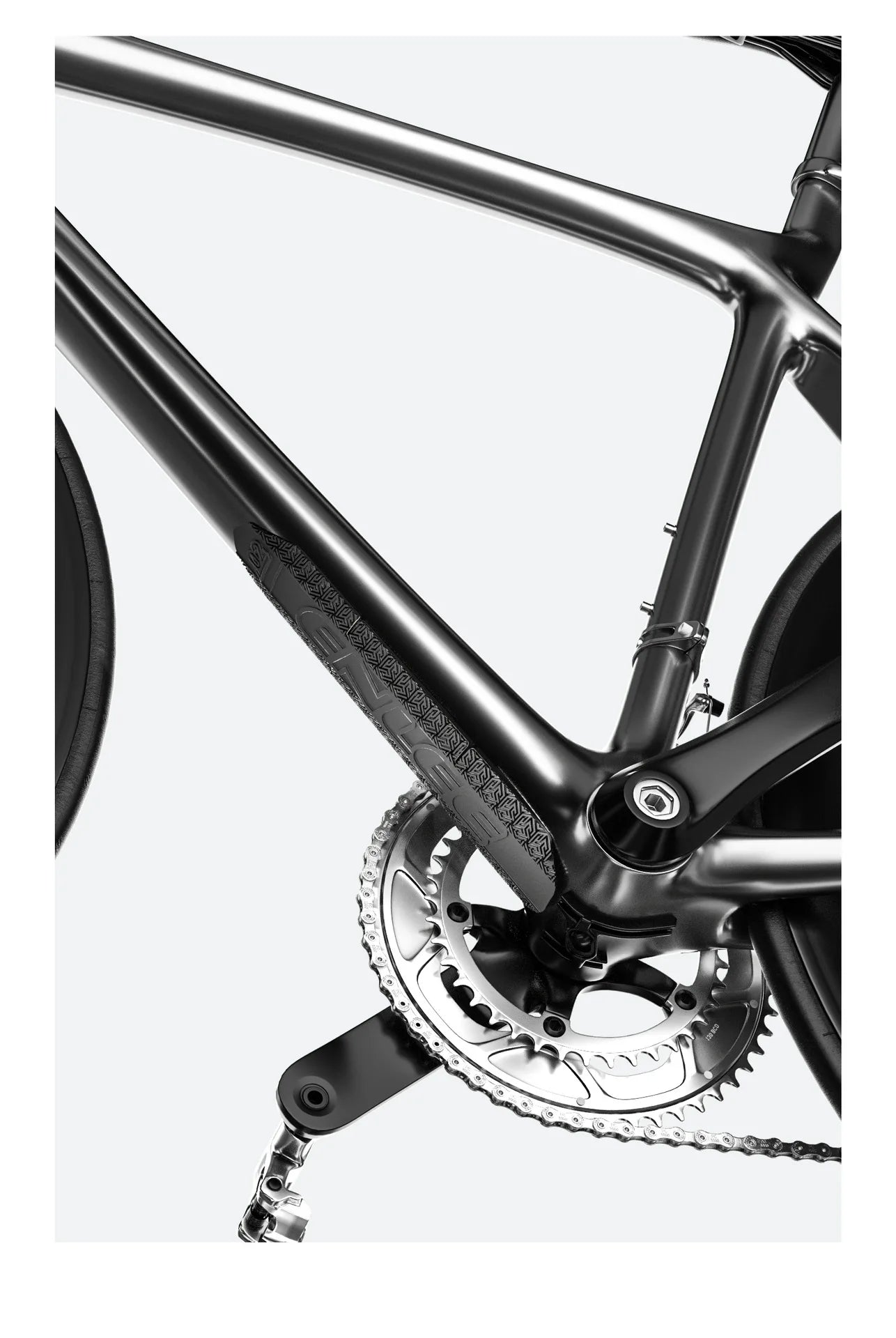 Enlee Mountain Fietsframe Beschermende Siliconen Onderkant Sticker MTB Racefiets