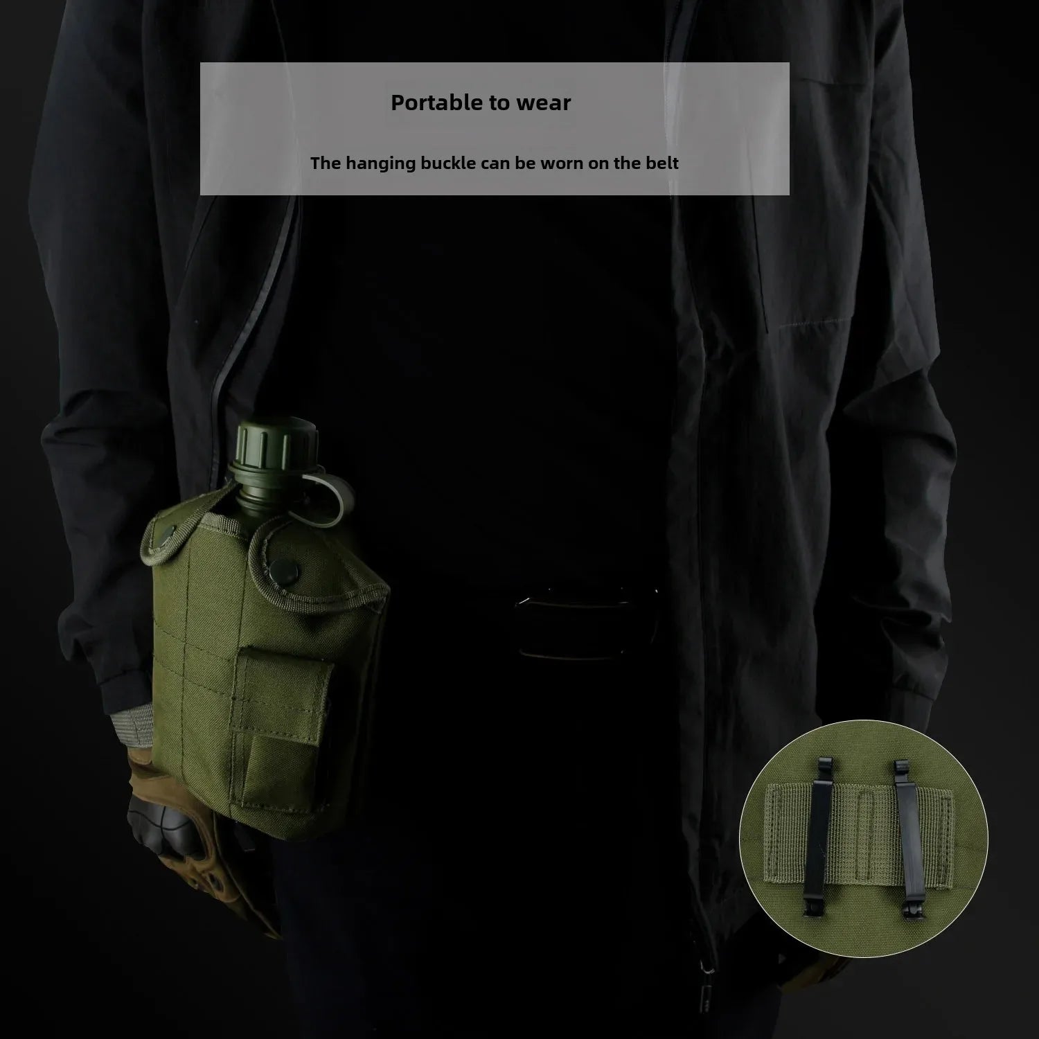 American Style Tactical Single Soldier Water Bottle High Polymer Outdoor Camping