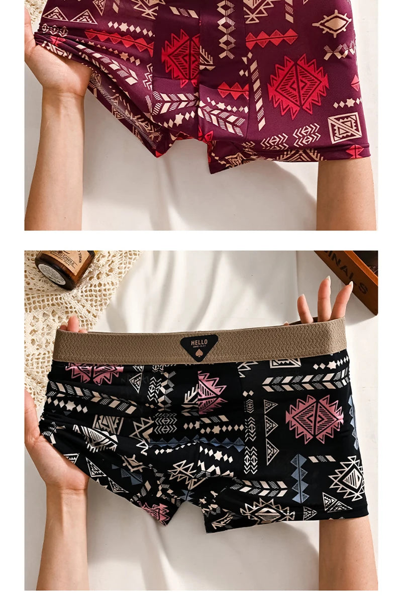 1 stuk herenondergoed van ijszijde, boxershorts, plus size 6XL, ademend