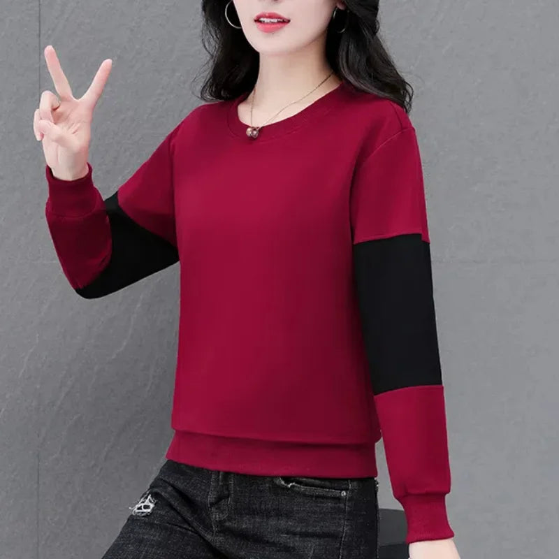 Lantaarn Lange Mouw Casual Pullover Hoodies Dameskleding Lente Herfst